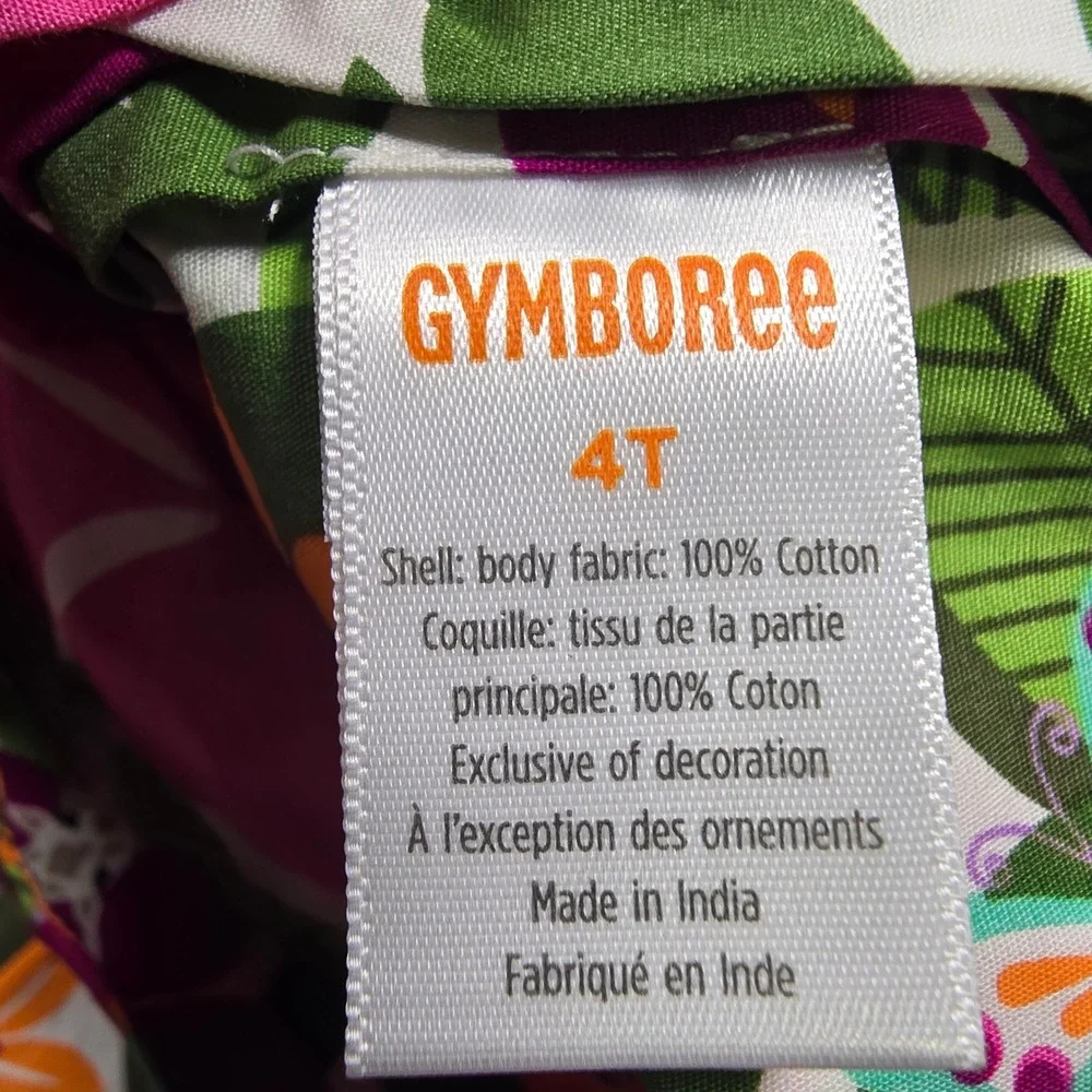Gymboree Tropical Giraffe Parrot‎ Dress Girls 4T NWT Summer Vacation Outfit